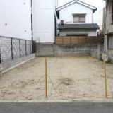 土地は道路付と境界線